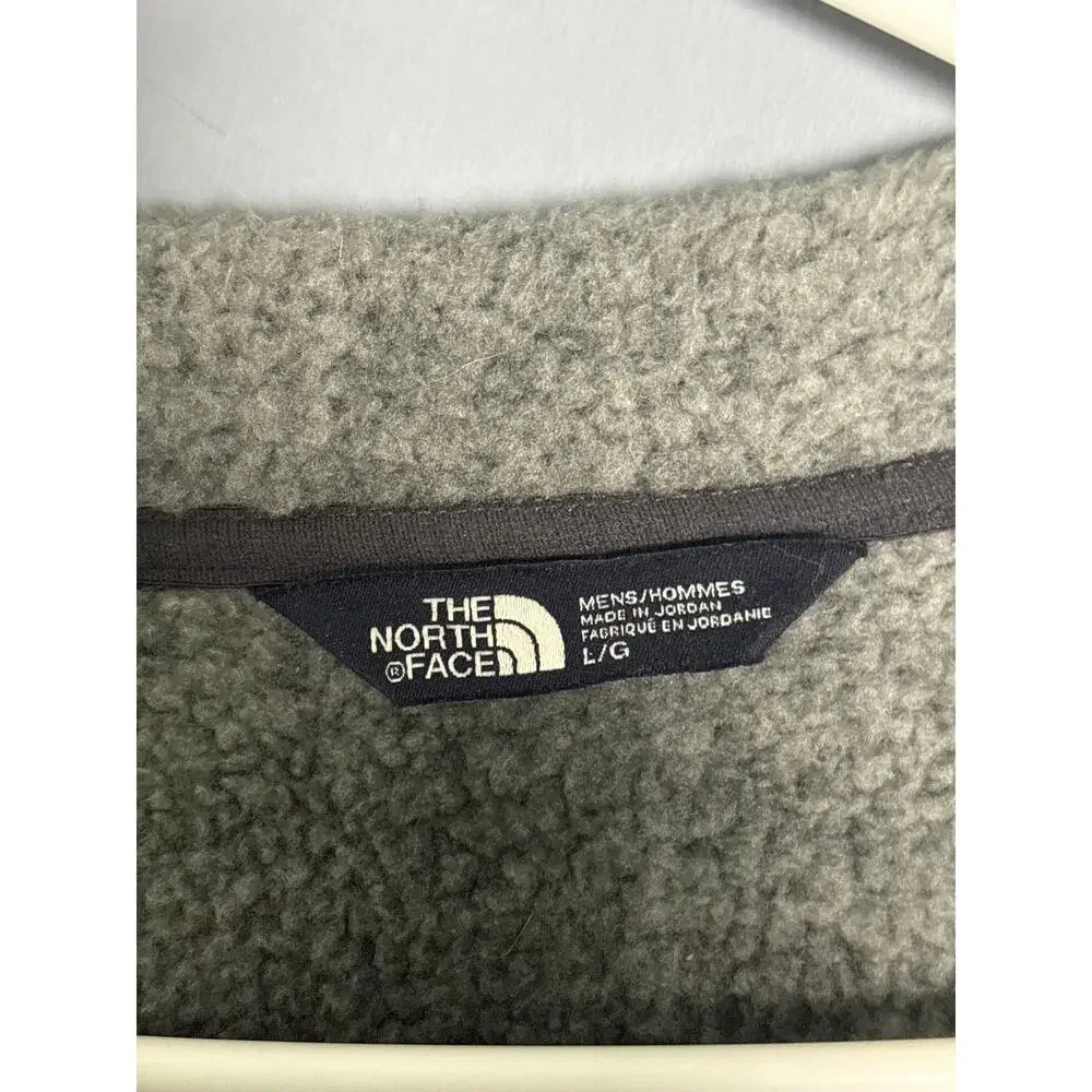The North Face Gray Plaid Shirt Jacket Size L
